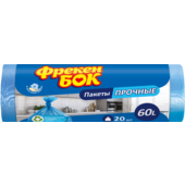 Пакеты для мусора Фрекен Бок с затяжкой 60 л/20 шт синие (fb.80154)