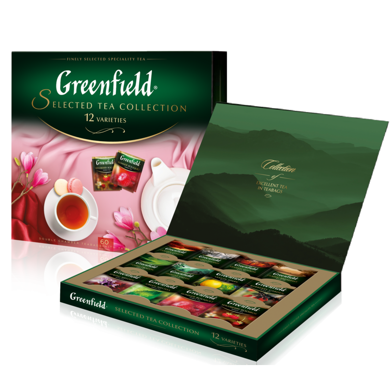 Greenfield collection. Чайный набор подарочный Гринфилд. Набор Гринфилд 120 пакетиков. Набор чая Гринфилд 120 пакетиков. Гринфилд чай набор ассорти 120 пакетиков.